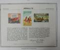 Briefmarken souvenir card PS 18 Arphila 1975 1961 4ï¾¢ Remington 4ï¾¢ Homer -