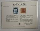 Briefmarken souvenir card PS 22 Hafnia 1851 1ï¾¢ Franklin stamp -
