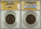 Exonumia Token Hard Times H. Crossman Chatham St. New York HT-243 ANACS VF-35 -