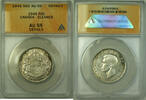 Kanada 50 Cents Canada Half Dollar Silver Coin of George VI ANACS AU-55 Details -