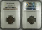 Weltmünzen 1 Mil Palestine Coin NGC MS-64 BN Brown *Attractively Toned* -