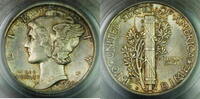 USA Dime 1920-D Mercury Silver PCGS MS-62 FB Full Bands -