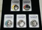 Kanada Canada Hologram Coins, 5 Silver $25 NGC PR-69 Set, Olympic Royal Mint -