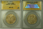 Weltmünzen Mark 1927-A Germany Marburg Silver 3 Reichs ANACS MS-62 Toned -
