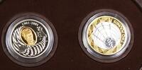Kanada Canada/Britain Guglielmo Marconi Two Coin Set- Telegraph 100th Anniversary -