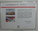 Briefmarken souvenir card PS 56 Olympilex 1984 40ï¾¢ Olympic airmail stamp -