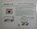 Briefmarken souvenir card PS 59 Mophila 1901 4ï¾¢ Pan American stamp Show cancelled -
