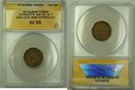 Exonumia Token NY-Alban Straight's 10F-1A Clip Civil War Storecard ANACS AU-55 -