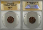 Exonumia Token Patriotic Civil War 231/352AA ANACS MS-60 Details Corroded (Red-Brown) -