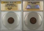 Exonumia Token Civil War Philadelphia Great Central Fair Baker-363a ANACS MS-60 BRN -