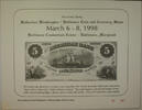 Briefmarken March 26th Spring Washington Baltimore Coin & Currency Show Souvenir Card -