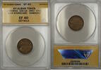 Exonumia Token Civil War NY-Albany J Thomas 10G-1A ANACS EF-40 Details Damaged -