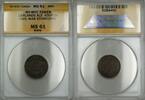Exonumia Token Civil War NY-NYC Carlands Ale Storecard 630P-2a ANACS MS-61 BRN Brown -