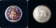 Bullion 2000 American Silver Eagle (ASE) Al Gore Election UNC Colorized Coin 1 Oz -