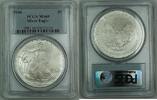 Bullion American Silver Eagle Coin PCGS MS-69 GEM Nearly Perfect -