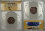 Exonumia Token Civil War NY-NYC Broas Baker Storecard 630M-13a ANACS MS-60 RB Better -