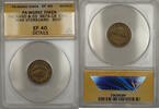 Exonumia Token Civil War PA-WGREEN Packard &Co Storecard 967A-1B ANACS EF-40 Details Bent -