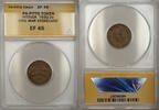 Exonumia Token Civil War PA-Pittsburgh Pittock Storecard 765Q-2a ANACS EF-45 -
