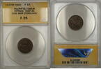 Exonumia Token Civil War PA-Pittsburgh Pittock Storecard 765P-4A ANACS F-15 -