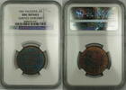 Weltmünzen Palestine 2m Two Mils Coin NGC UNC Details Surface Hairlines *Nicely Toned* -