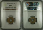 Weltmünzen Palestine 5M Five Mils Coin NGC MS-61 -