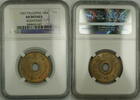 Weltmünzen Palestine 10M Ten Mils Coin NGC AU Details Scratches -