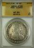 Weltmünzen 1803-L JP Peru 8R Reales Silver Coin ANACS VF-20 Details Cleaned -