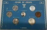 Weltmünzen 1951-57 Coins of Israel Set - 7 coins in Card -