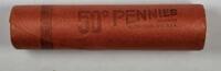 Kanada Cent Canada Roll 50 BU Coins in Bank Wrappers--See Photos -