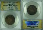 USA Large Cent Draped Bust 1c Coin ANACS VG-8 Details Damaged/Bent/Whizzed (41) -