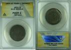 USA Large Cent Draped Bust 1c Coin ANACS POOR-1+ Details Glue Residue (41) -