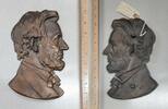 Collectibles Bronze Abraham Lincoln Large High Relief Bust - Size 9.5 x 6 -