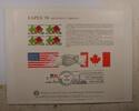 Briefmarken BEP souvenir card B 80 Napex 1985 block 20c Peace Garden show cancelled -