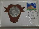 Kanada One Dollar Canada BU 40% Silver Coin W/Stamp in First Day Cover Calgary -