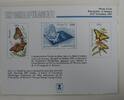 Briefmarken souvenir card PS 66 Monte Carlo 22ï¾¢ Butterfly stamp -