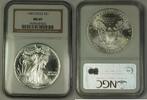 Bullion $1 Coin American Silver Eagle ASE Dollar NGC MS-69 Nearly Perfect GEM -