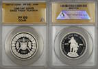 Weltmünzen 1987-HF Proof Switzerland William Tell 100 FR Platinum Coin ANACS PF-69 DCAM SB -