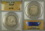 Weltmünzen Thailand 1B Baht Silver Coin ANACS AU-58 -