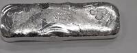 Bullion Eagle Marked 1 Troy Oz .999 Fine Silver Poured Bar - Very Rare See Photos -
