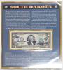 Banknoten 2009 $ CU Colorized $2 FRN Colorized - State of South Dakota With Info Card -