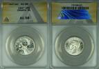 Kanada 25 Cents Canada Silver Coin Maple Leaf P-L ANACS AU-58 Better Coin (WB3) -