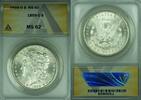 USA 1899-O Morgan Silver Dollar   ANACS MS-62 Better Coin  (45B) $1 Coin  ANACS MS-62. In our opinion this coin is under-graded.