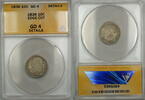 USA Dime Capped Bust Silver 10c Coin ANACS GD-4 Details Edge Cut PRX -