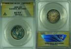 USA Quarter Barber Silver ANACS AU-53 Details - Cleaned-Retoned -