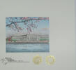 Banknoten BEP 125th Souvenir Card ANA Embossed Cherry Blossoms & BEP Building B-101B -