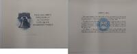 Briefmarken BEP Souvenir Card B 85-6 IPMS Cherry Hill Proof Liberty Bell Blue Vignette -