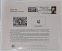 Briefmarken BEP Souvenir Card B 94 ANA Face 2nd Issue 5¢ Fractional Show Cancelled -