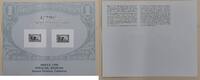 Briefmarken BEP Souvenir Card From Aripex 1990 - 1898 1¢ Trans Mississippi Issue (B 138) -