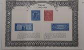 Banknoten Souvenir Card Set of Hawaii Overprints/Stamps and Currency -