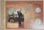 USA Dime 1944-D Mercury Circulated in Info Card - See Photos -